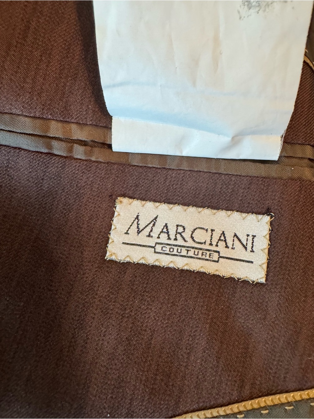 Marciani Couture
Chocolate Brown Men's Blazer -
Model RS3 - Size 44 chest - Picture 11 of 16